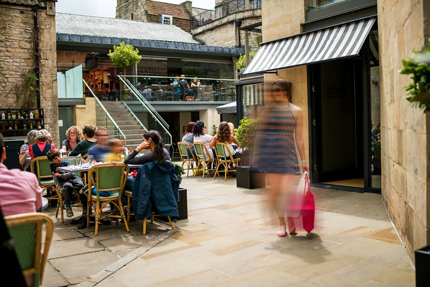 Image of a bustling courtyard